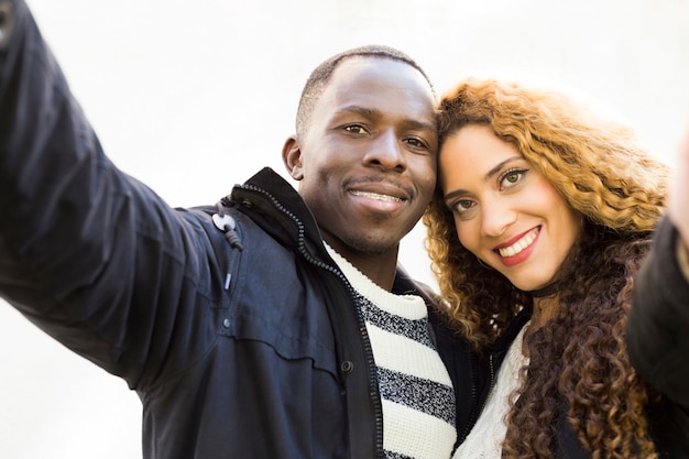 Portrait of afro american couple