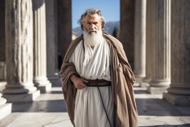 Portrait of ancient greek philosopher