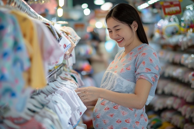 Free photo portrait of asian pregnant woman