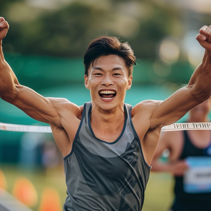 Free Photo portrait of athlete competing in the olympic games tournament