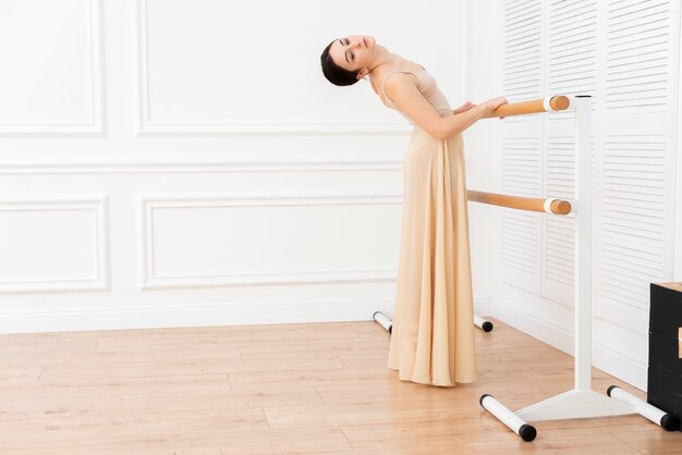 Portrait of beautiful ballerina dancer