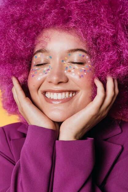 Portrait of beautiful happy woman