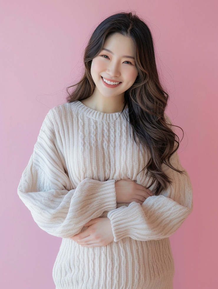 무료 Photo 아름다운 임신한 여성의 초상화