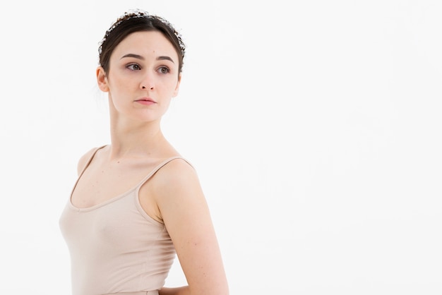 Portrait of beautiful young ballerina