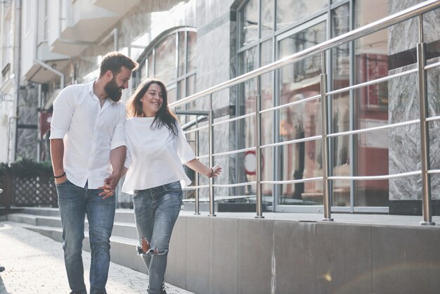 Portrait of a beautiful young couple smiling together.