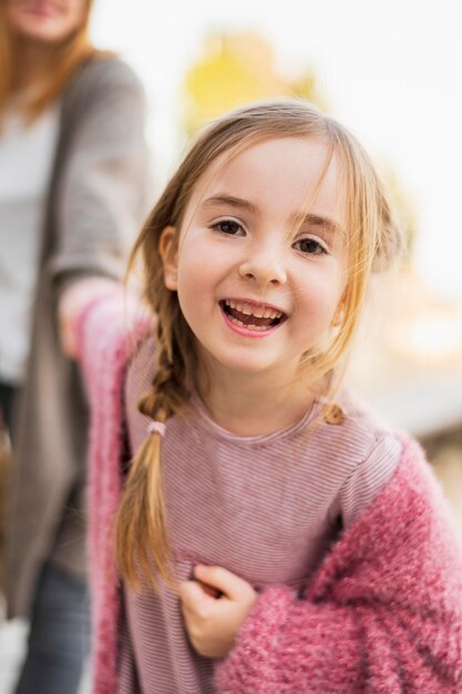 Portrait of beautiful young girl