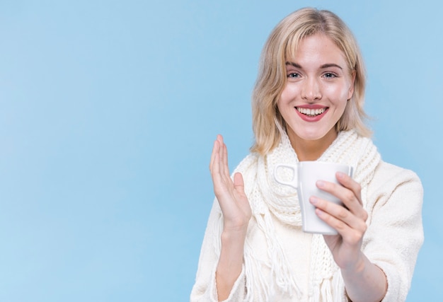 Portrait of beautiful young woman