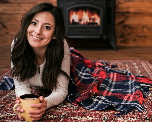 Portrait of beautiful young woman