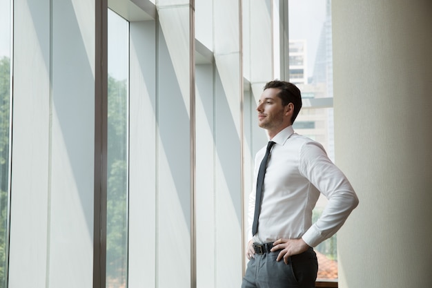 Portrait of Businessman at Window 3