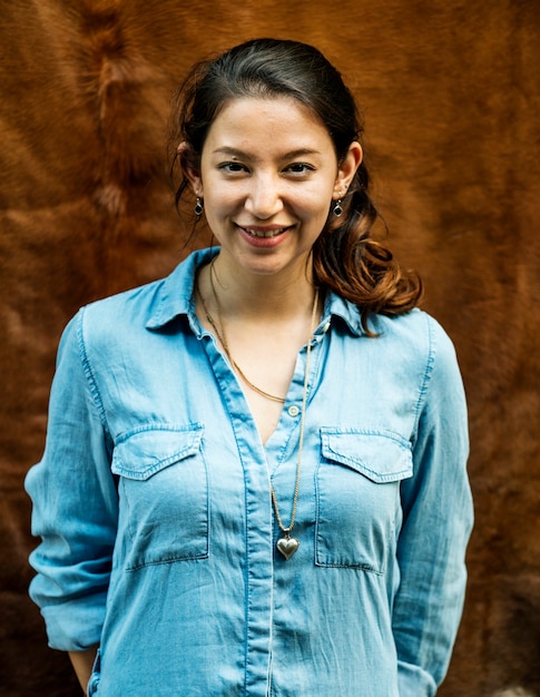 Portrait of a cheerful woman