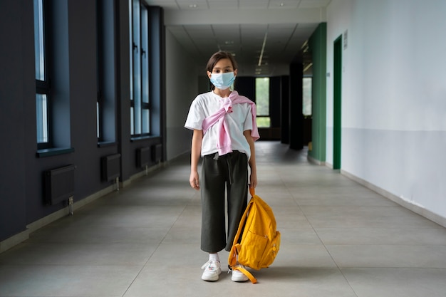 Portrait of child at school