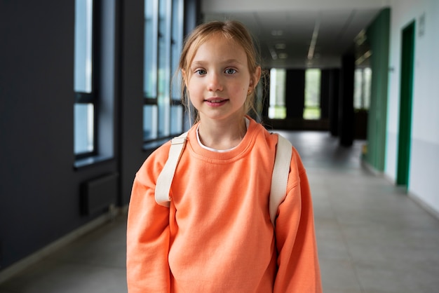 Portrait of child at school