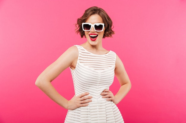 Portrait of a confident girl dressed in dress