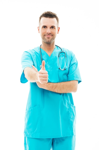 Portrait of confident male doctor