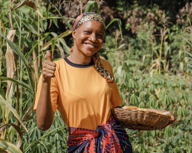 Portrait of a countryside worker posing