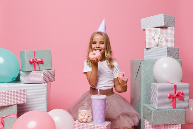 Portrait of a cute pretty little girl