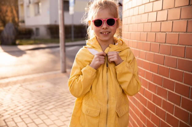 Portrait of cute young girl