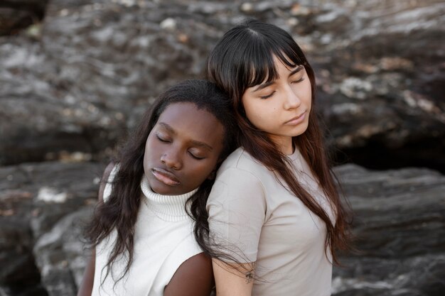 Portrait of diverse latin people