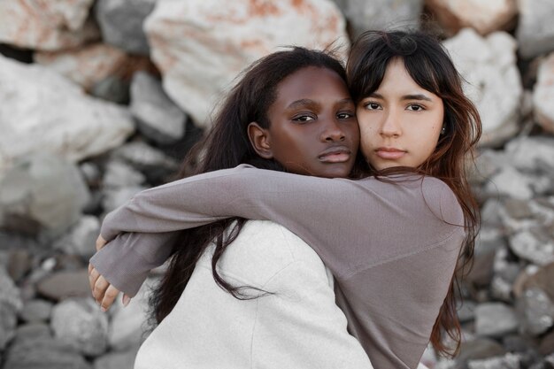 Portrait of diverse latin people