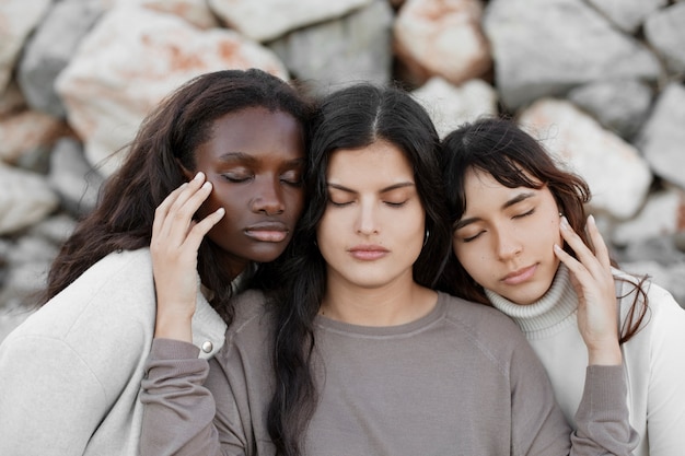 Portrait of diverse latin people