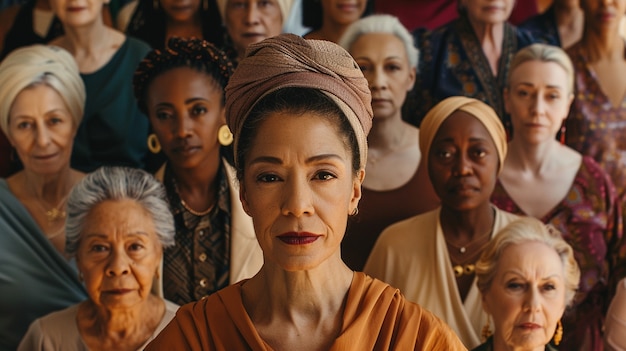 Free photo portrait of diverse women together