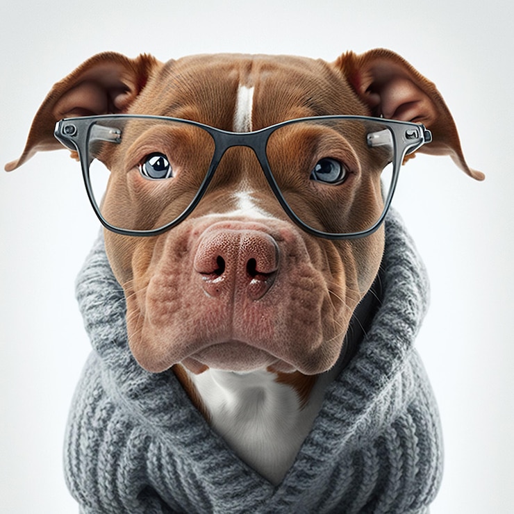 Free Photo portrait of a dog isolated on white created using generative ai
