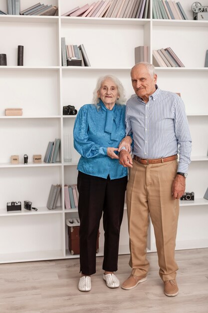Portrait of elderly couple together