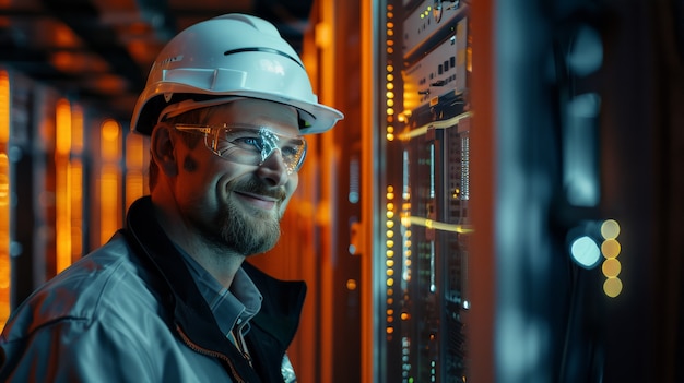 Portrait of engineer at the job site during work hours
