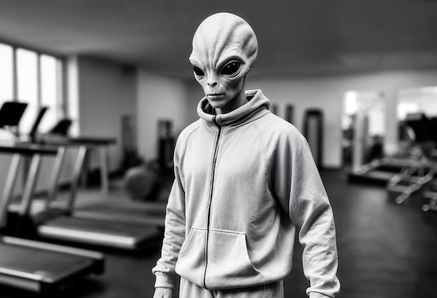 Foto gratuita ritratto di creatura extraterrestre o alieno