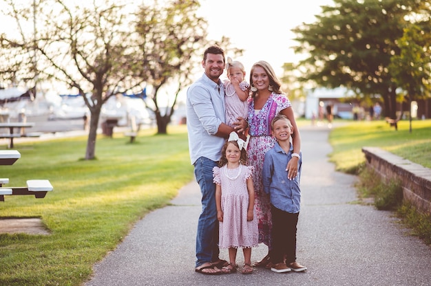 Free photo portrait of a family