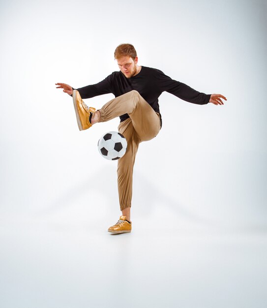 A portrait of a fan with ball