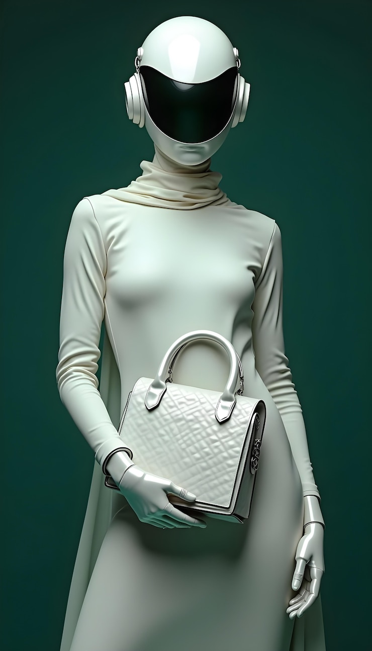 Free Photo portrait of fashionable robot