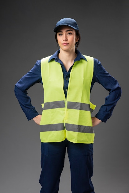 Free photo portrait female engineer