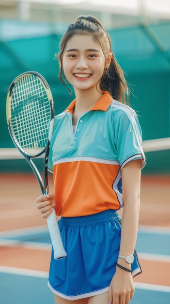 Портрет теннисистки