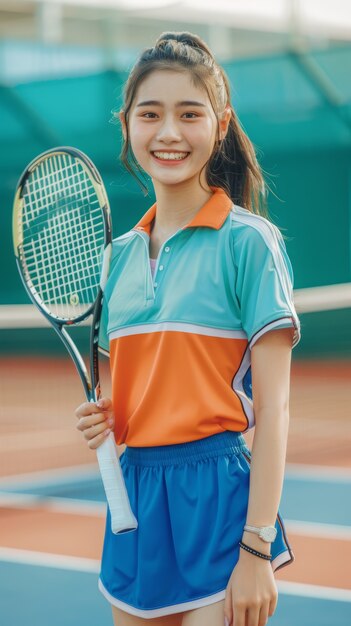 여자 테니스 선수 의 초상화