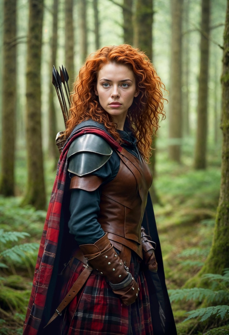 Free Photo portrait of female warrior princess