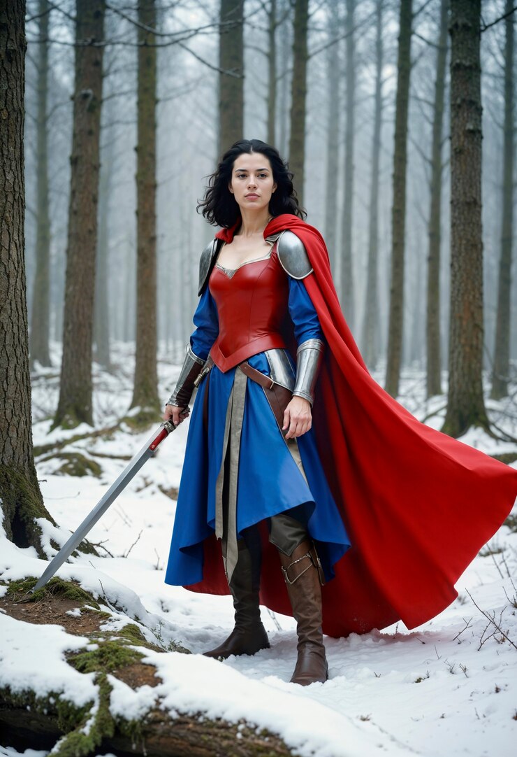 Free Photo portrait of female warrior princess