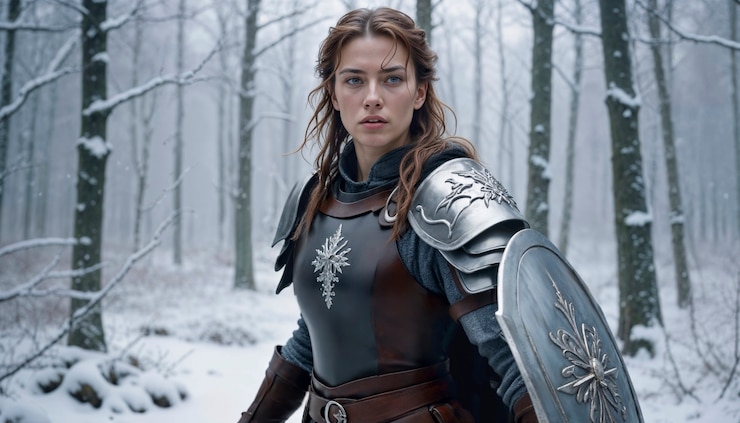 Free Photo portrait of female warrior princess