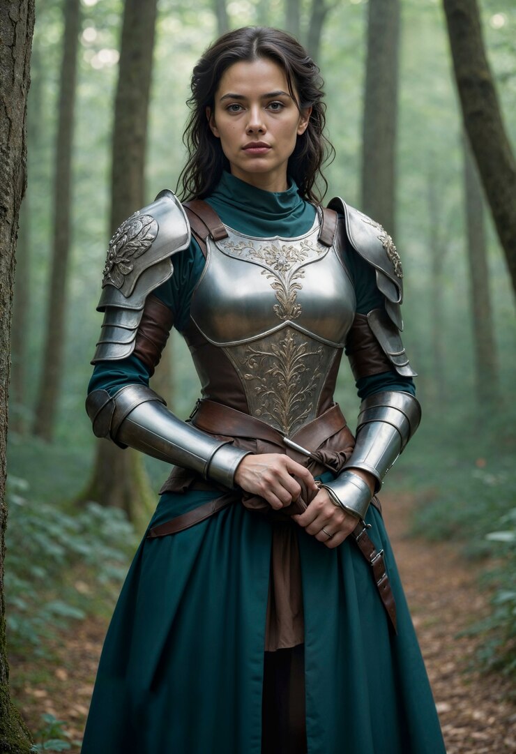 Free Photo portrait of female warrior princess
