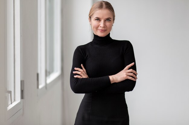 Portrait female with arms crossed