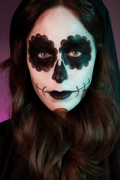 Портрет девушки Хэллоуина