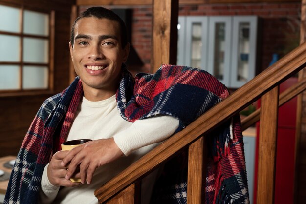 Portrait of handsome man smiling