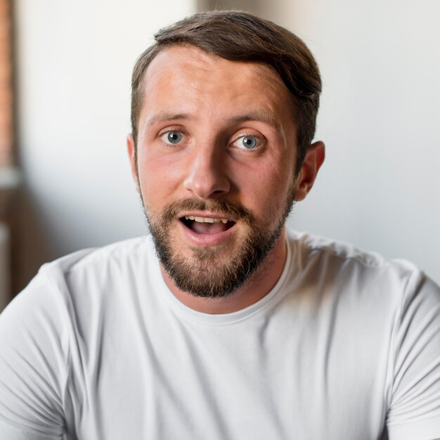 Portrait of handsome man smiling