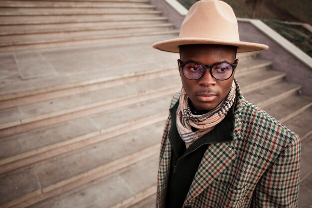 Portrait of handsome young male outdoors