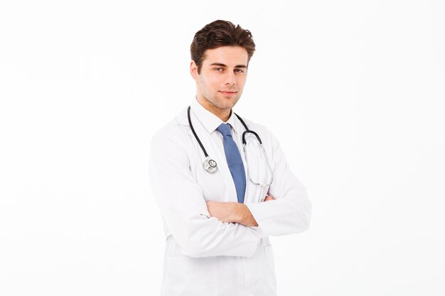 Portrait of a hansome young male doctor man