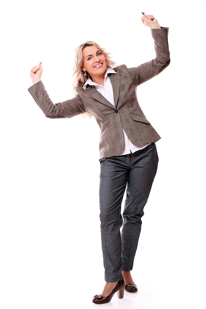 Free photo portrait of happy aged woman