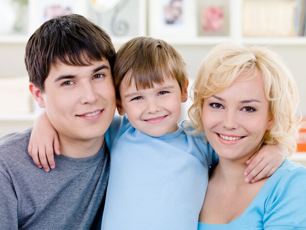 Portrait of happy family