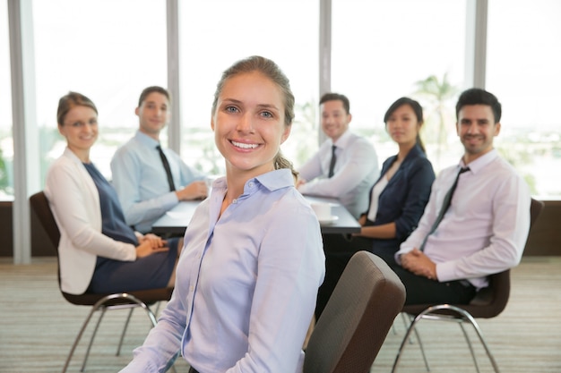 Portrait of Happy Female Executive Manager