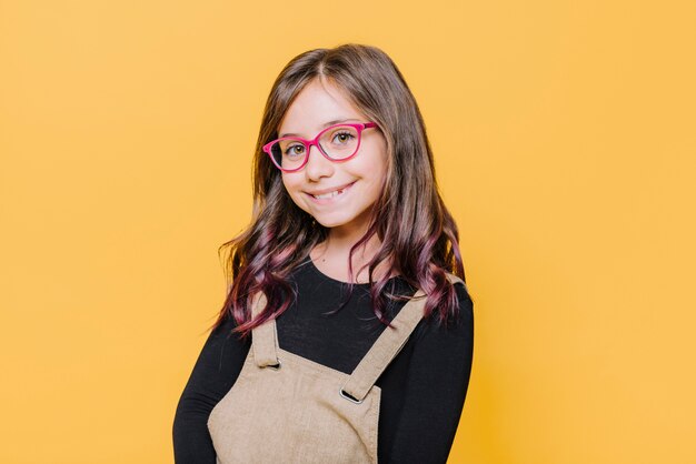 portrait of happy girl