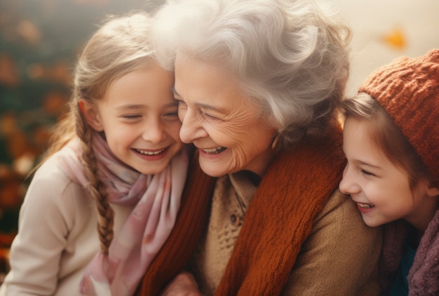 Portrait of happy loving family